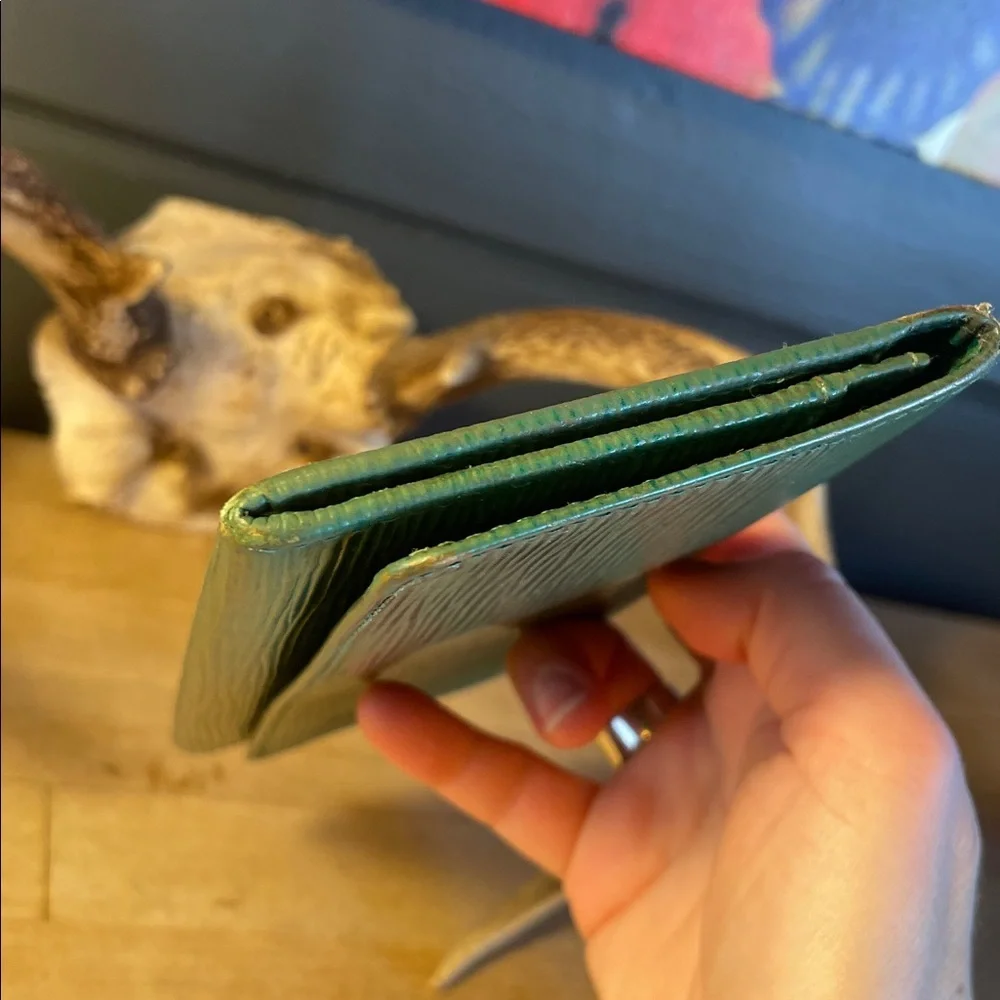 Louis Vuitton Green Epi Leather Long Wallet